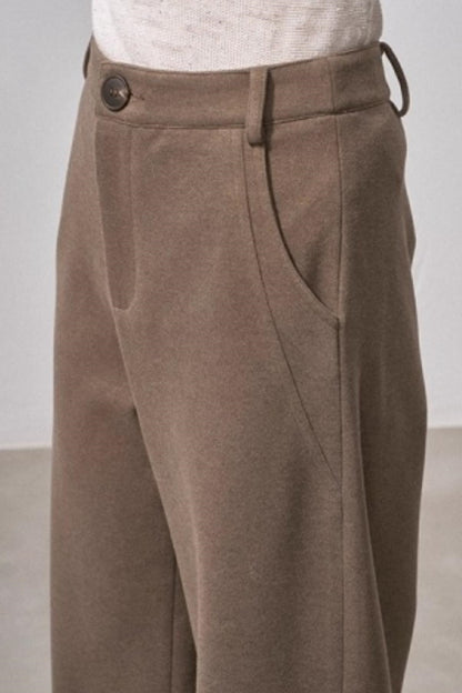 Wool Blend Scimitar Pants