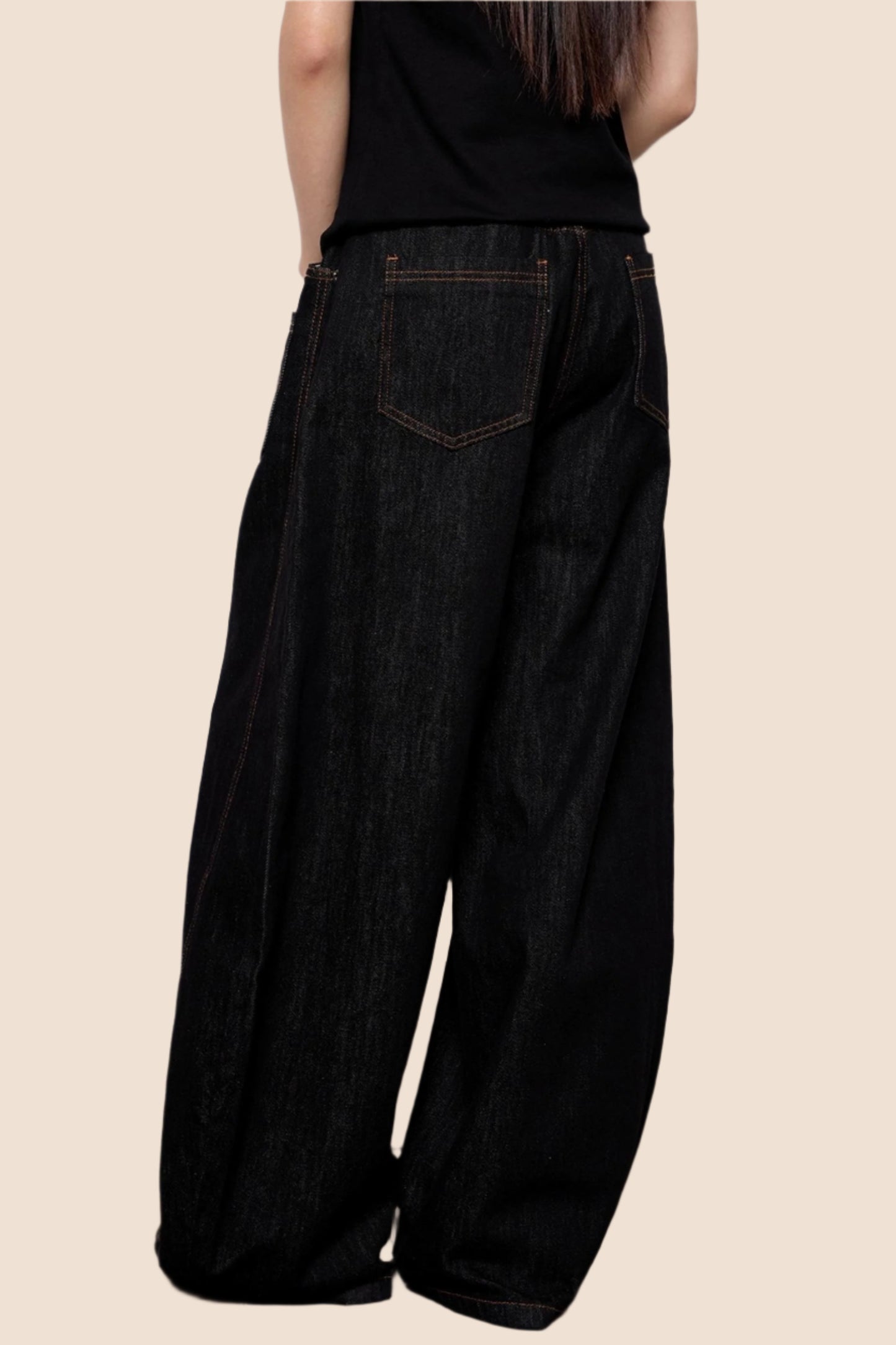 Casual Cow Color Embroidered Jeans