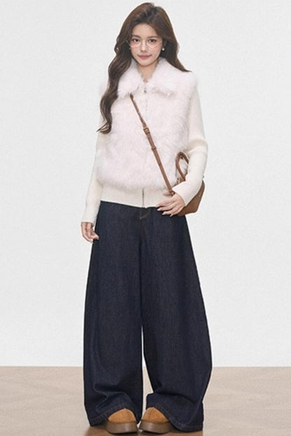 Warm Knitted Cotton Padded Jacket Set-Up