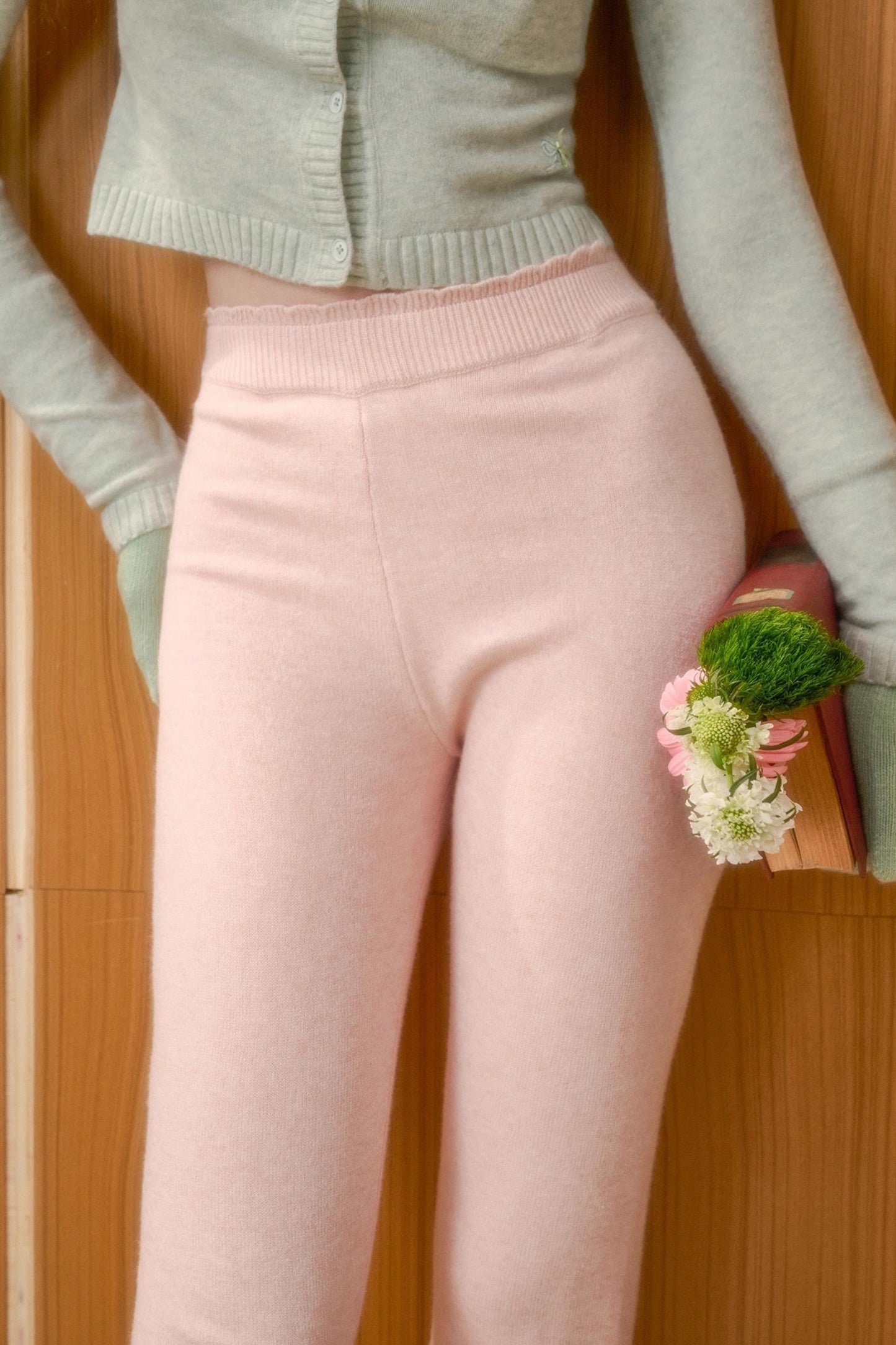 Soft Gemstone Wool Pants Set-Up