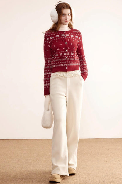 Winter Fair Isle Jacquard Cardigan
