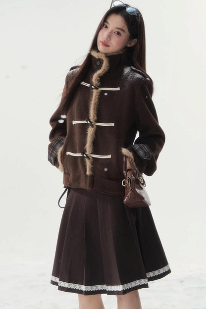 Retro Oak Woolen Jacket