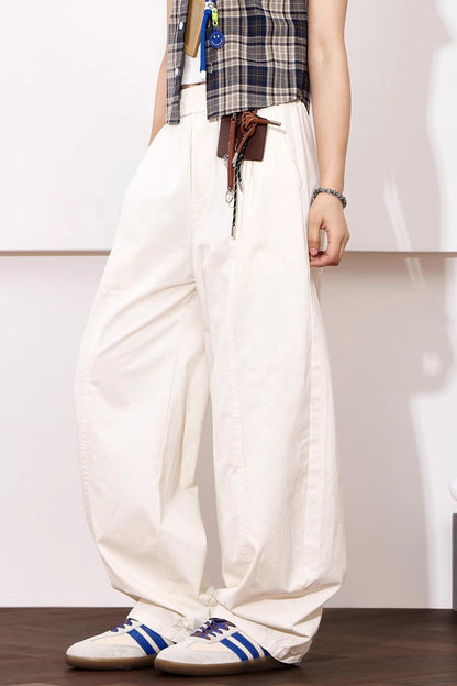 Relaxed Wide-Leg Cotton Pants