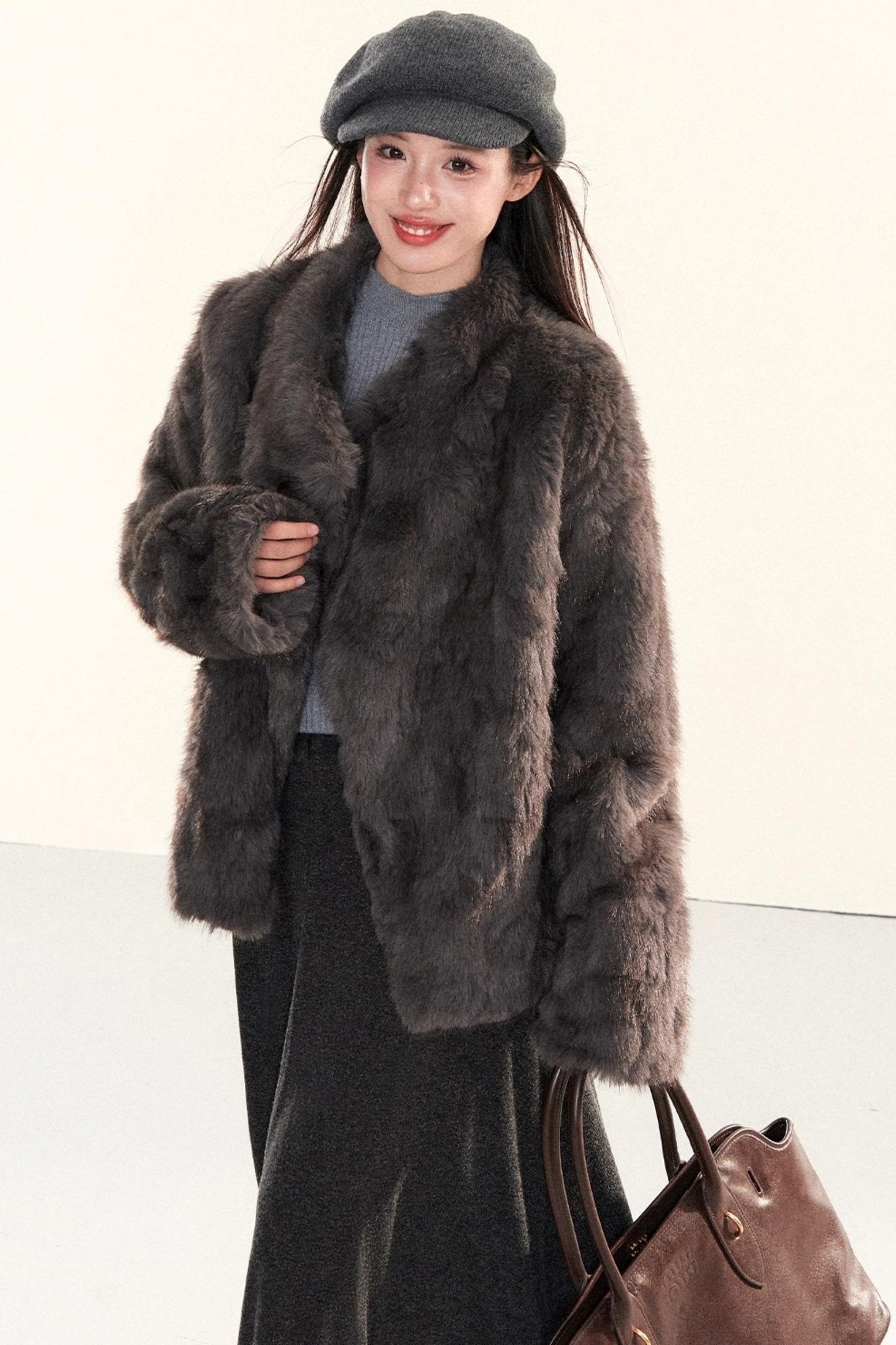 Ribbed Waist-Cinching Knit Sweater