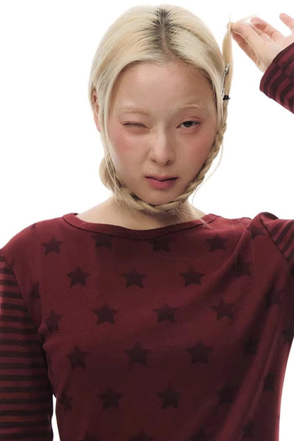 Star Stripe Slim Fit Top