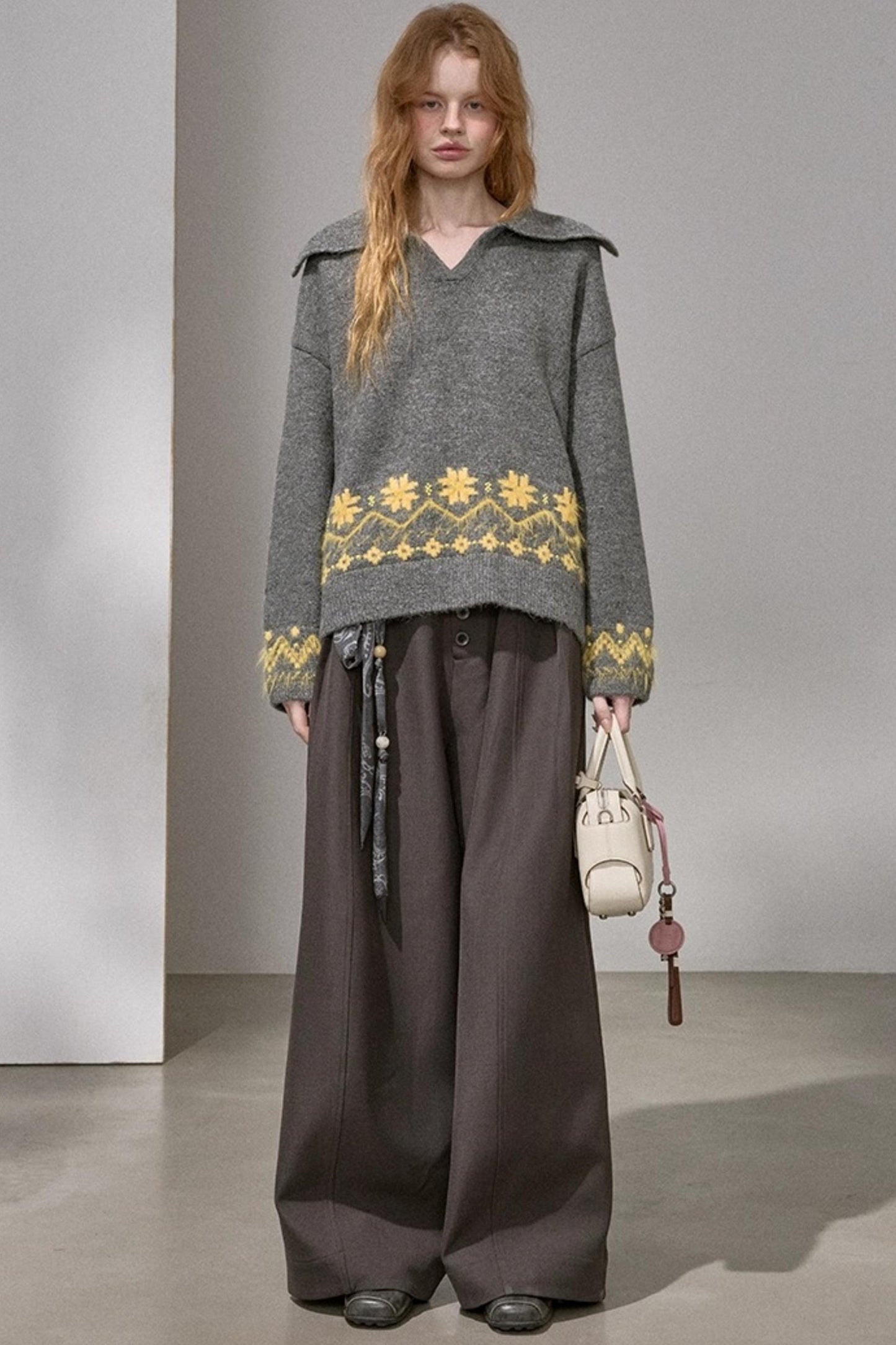 Fair Isle Vintage Embroidered Sweater