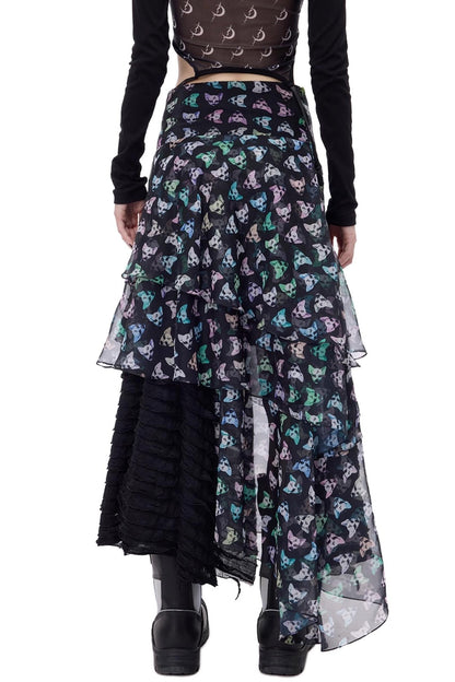 Cat Star Mesh Skirt