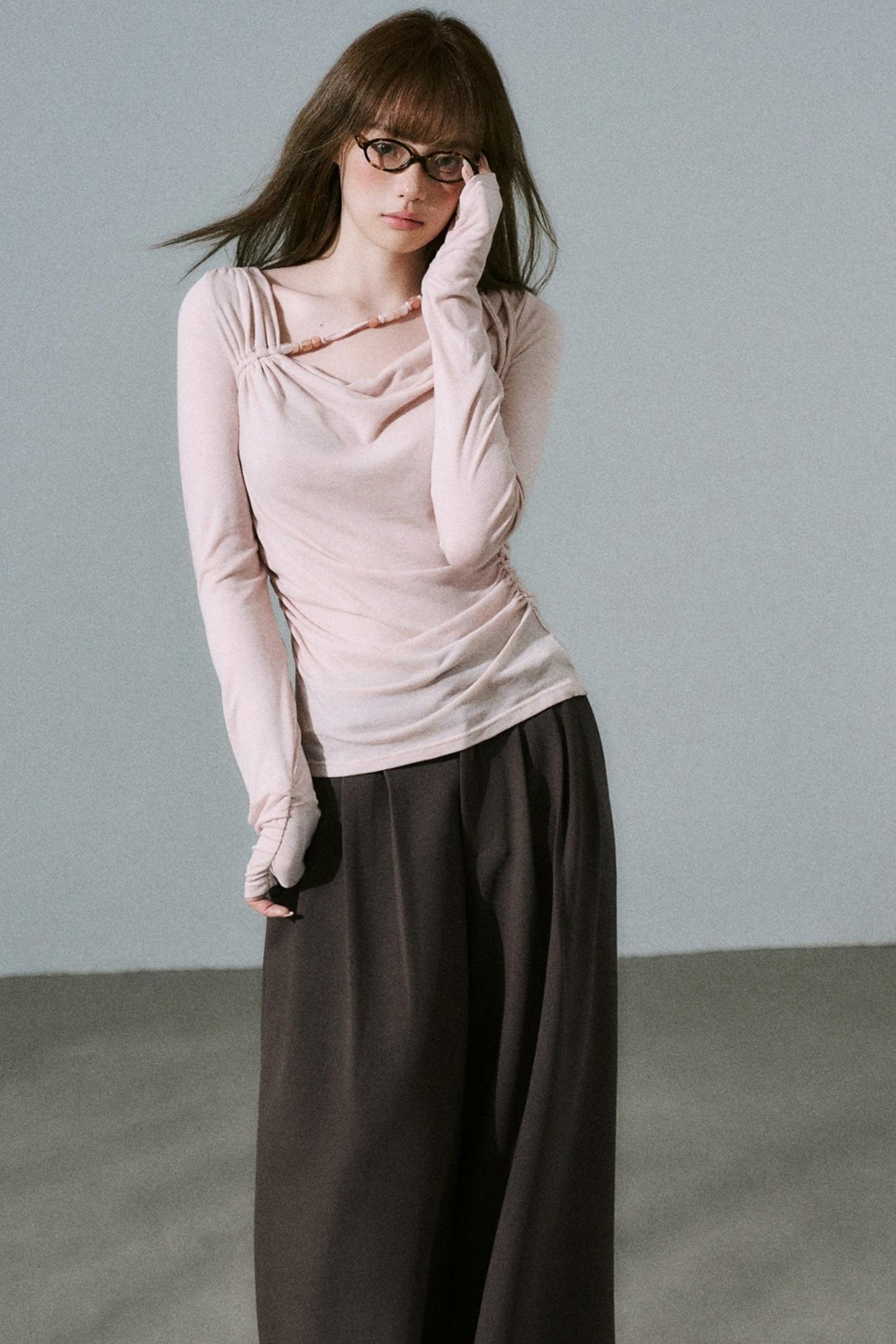 Rose Swing Collar Top