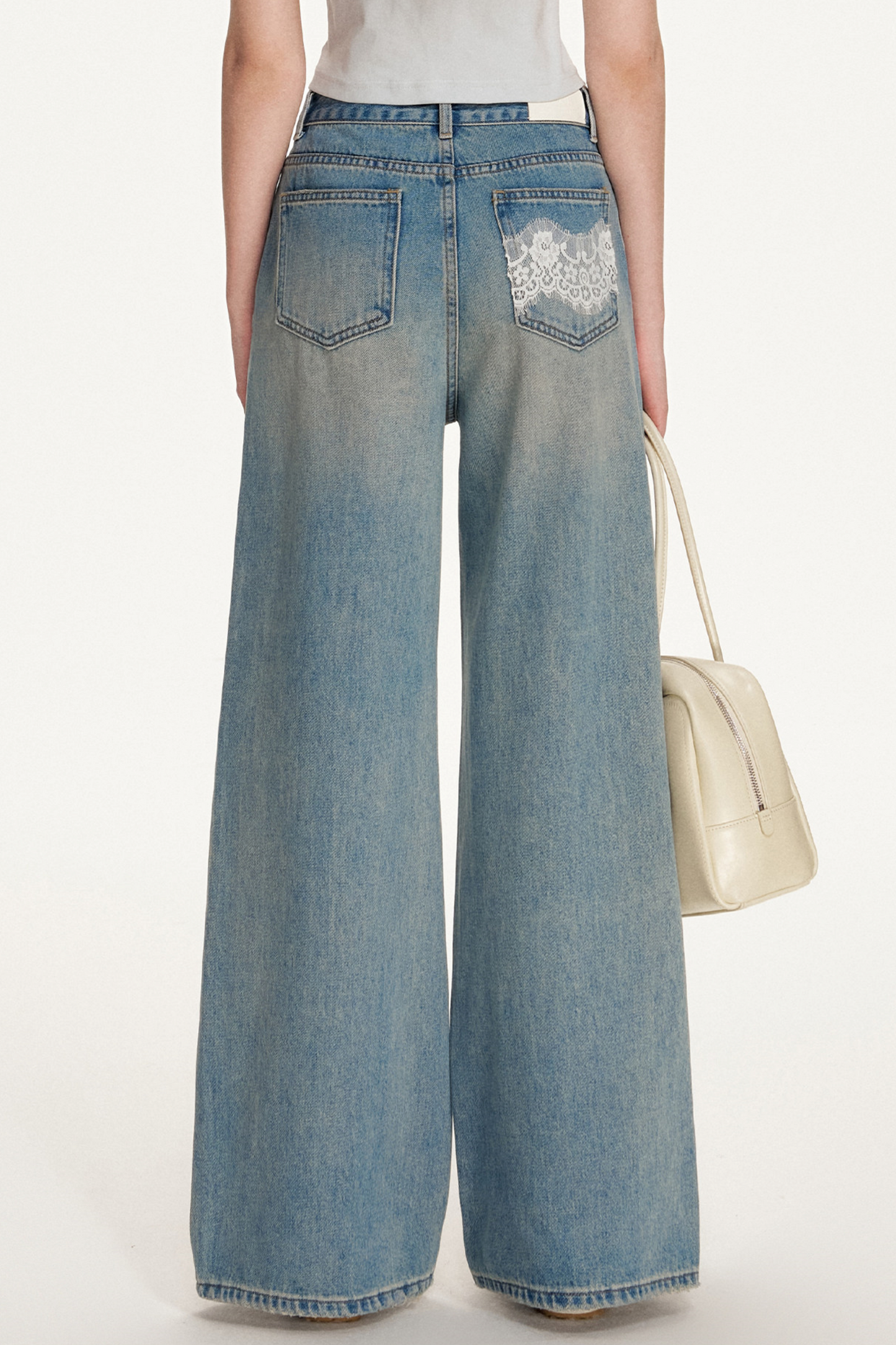 Romantic Lace Patchwork Jeans