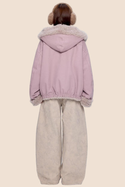 Hooded Fleece Cotton Jacket