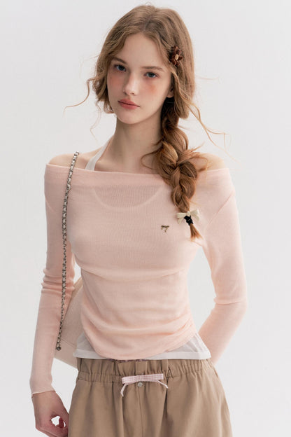 Autumn Contrast Wide-leg Slacks