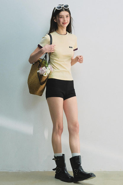 Miu Colorblock Waist Tee