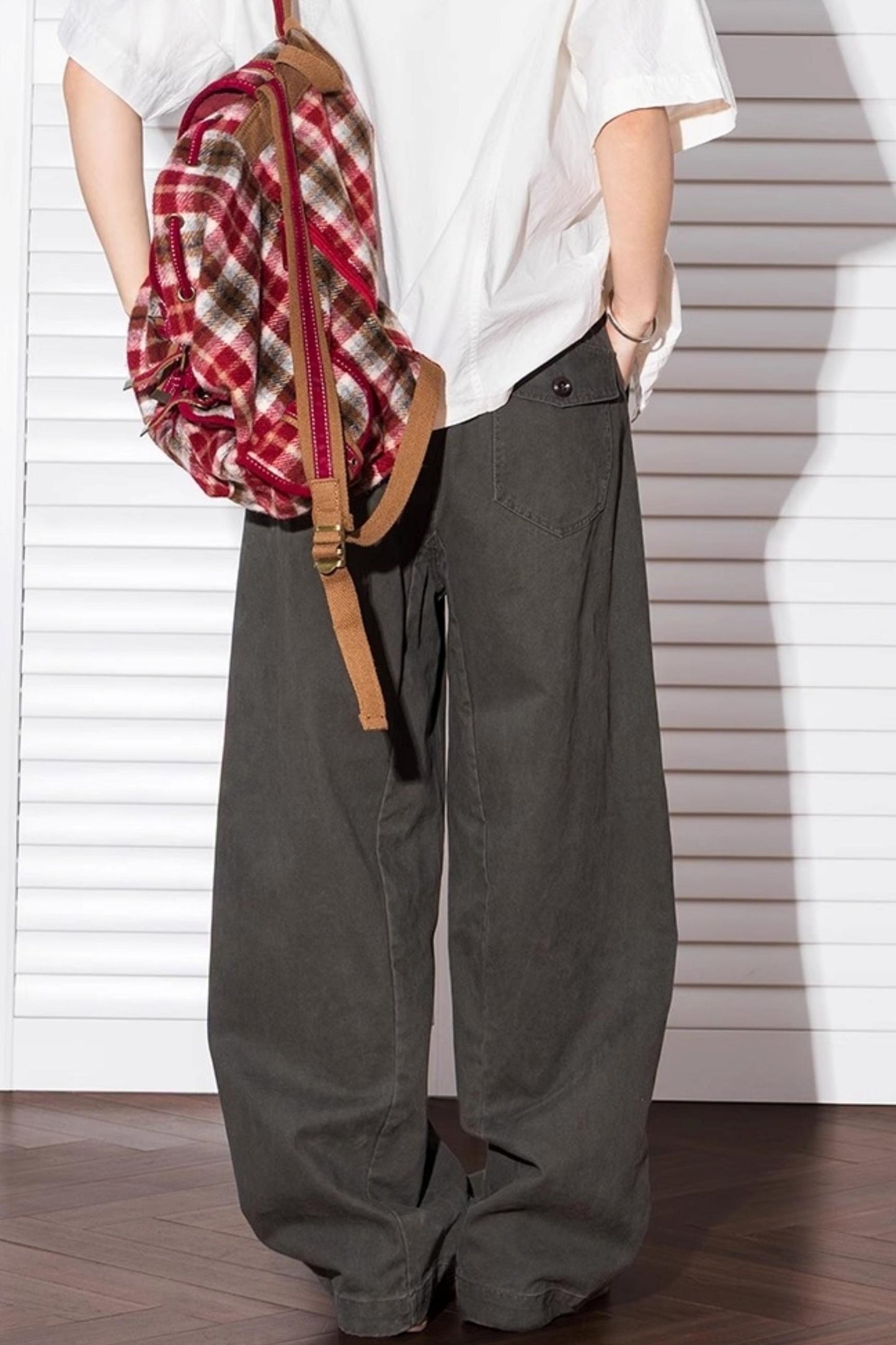 Summer Wide-Leg Cotton Trousers
