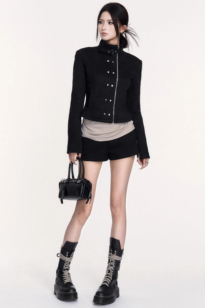 Versatile Cross Waist A-Line Shorts