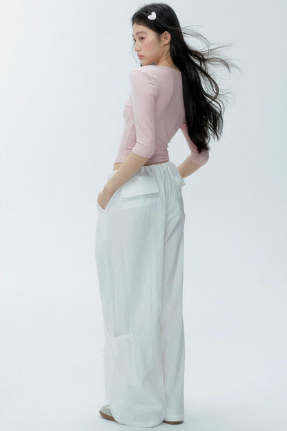 Lace Patchwork Knit Top