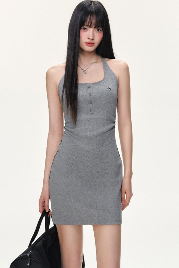 Slim Halter Sports Dress