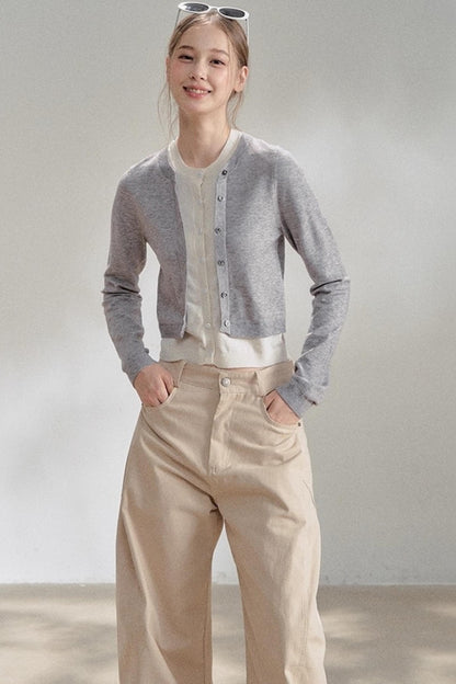 Yellow Knitted Cardigan