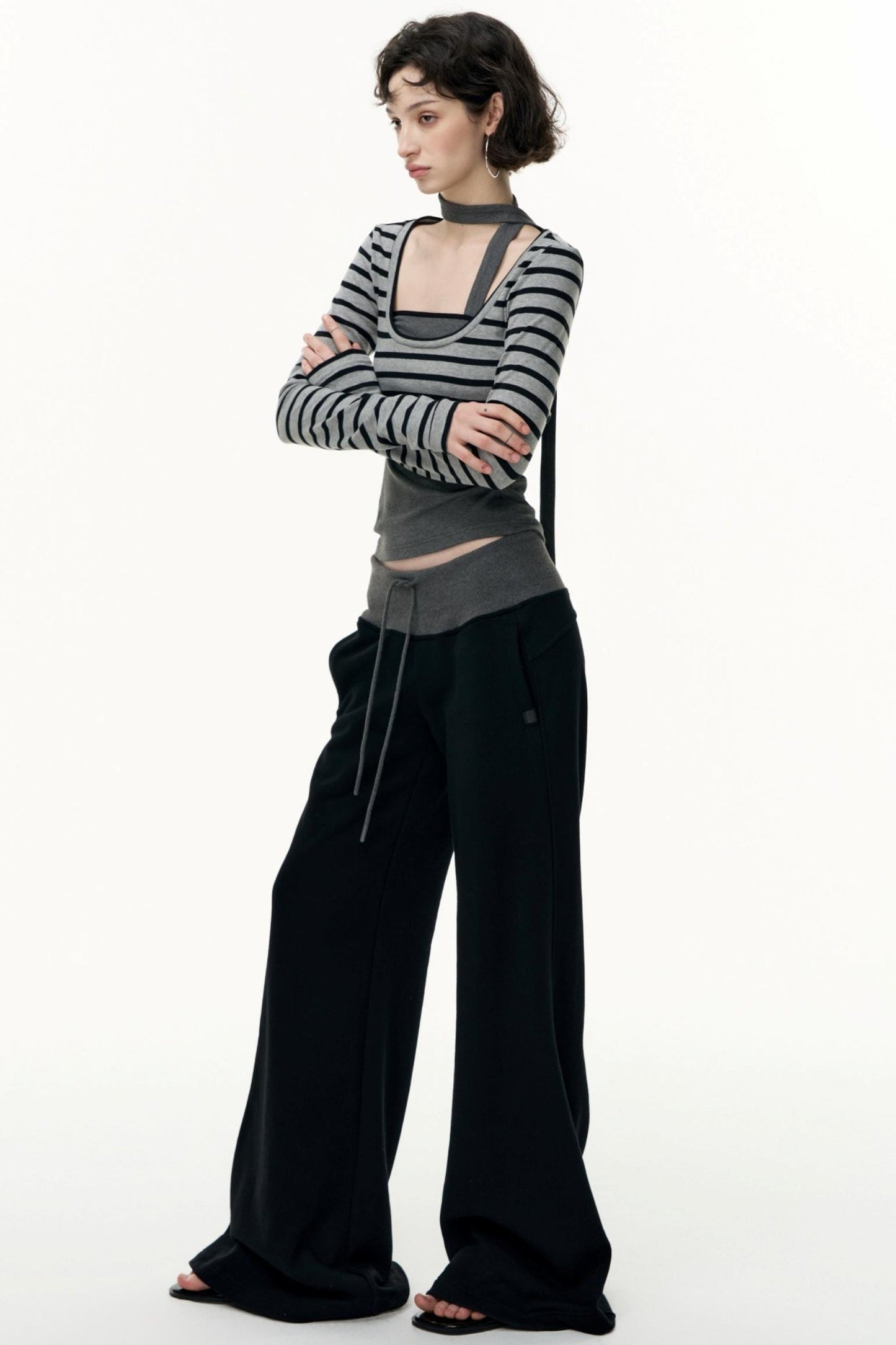 Salt Tea Polka Dot Striped Smock Set