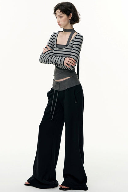 Salt Tea Polka Dot Striped Smock Set