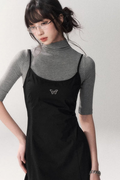 Retro Cotton A-Line Dress