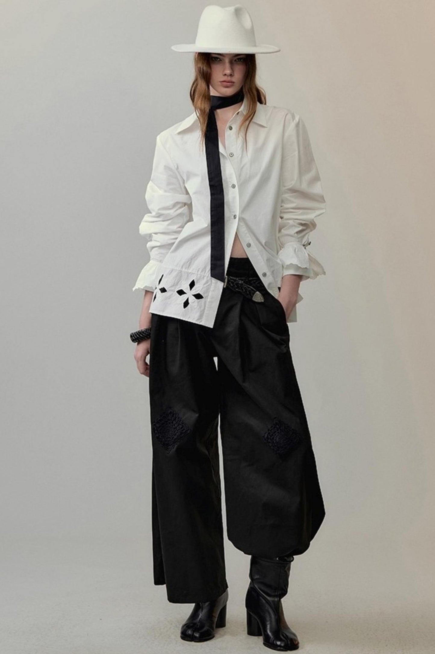 Handmade Crochet Wide-Leg Pants