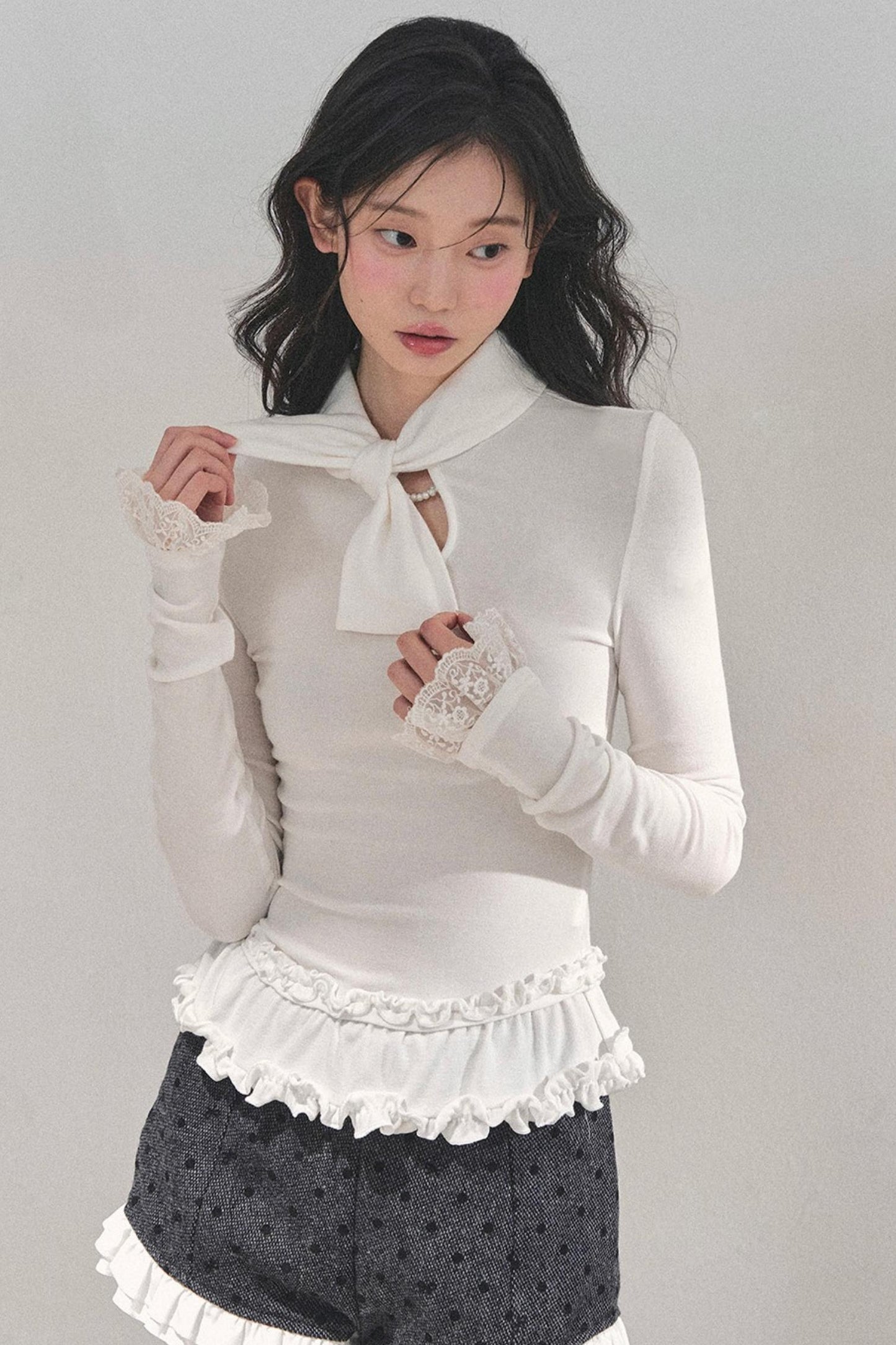 Memory's Reef Wool Polka Dot Suit Set-Up