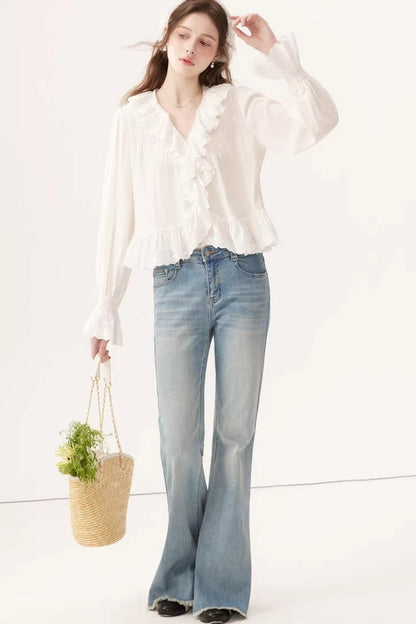 Light Blue Stretchy Denim Pants