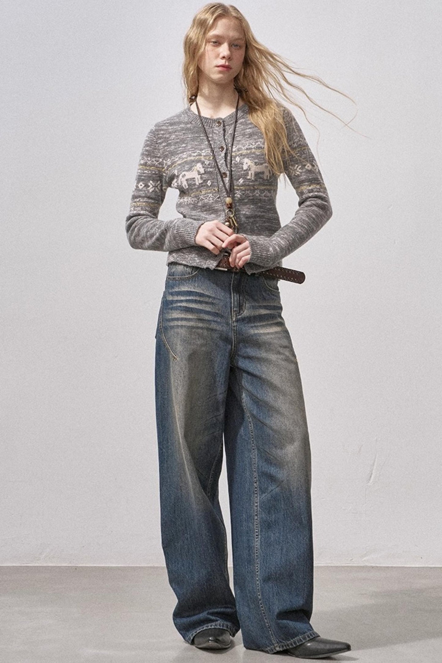 Seamless Whiskered Vintage Jeans