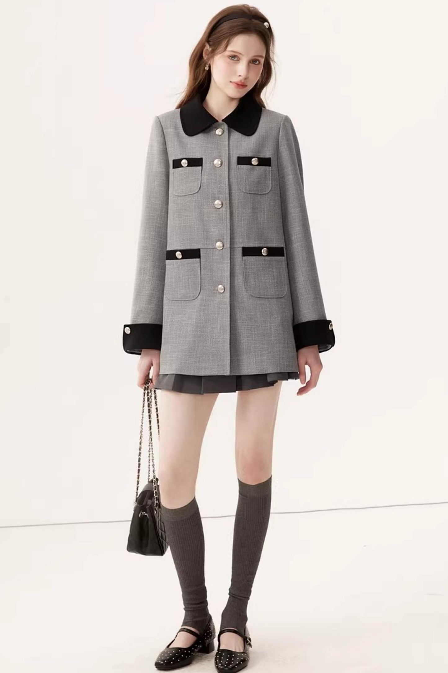 Elegant Color-Block Jacket