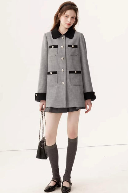 Elegant Color-Block Jacket