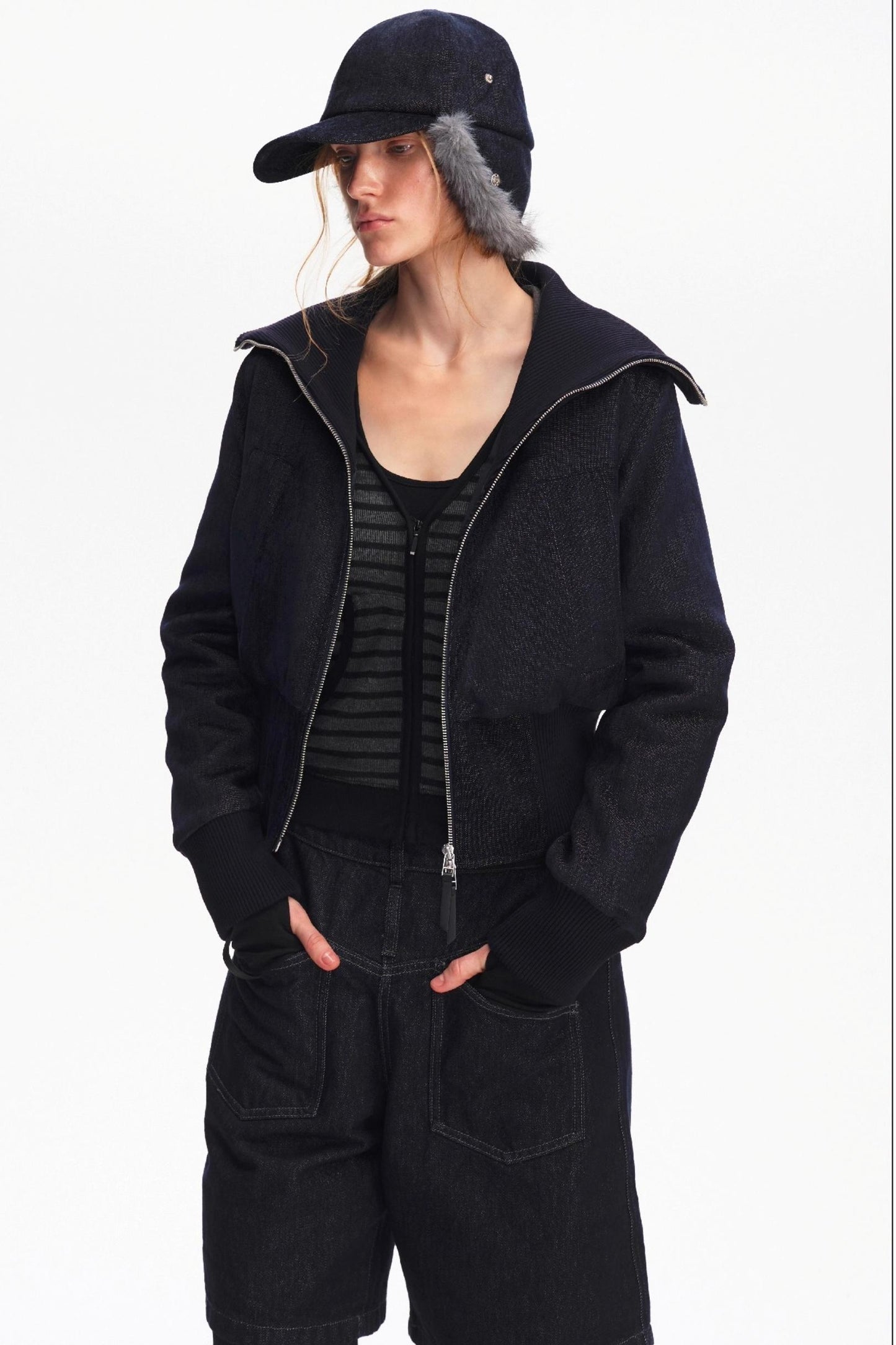 Furry Ear Protection Baseball Cap