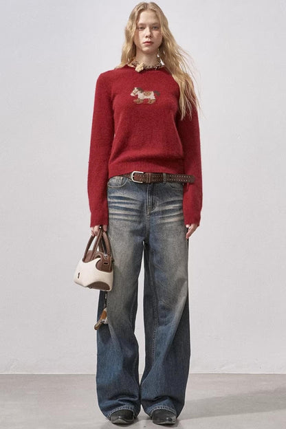 Little Horse Red Sweater