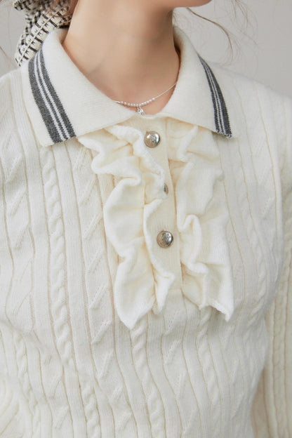 Lapel Winter Sweater