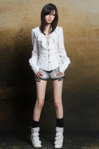 Cutout Punk Vintage Shirt