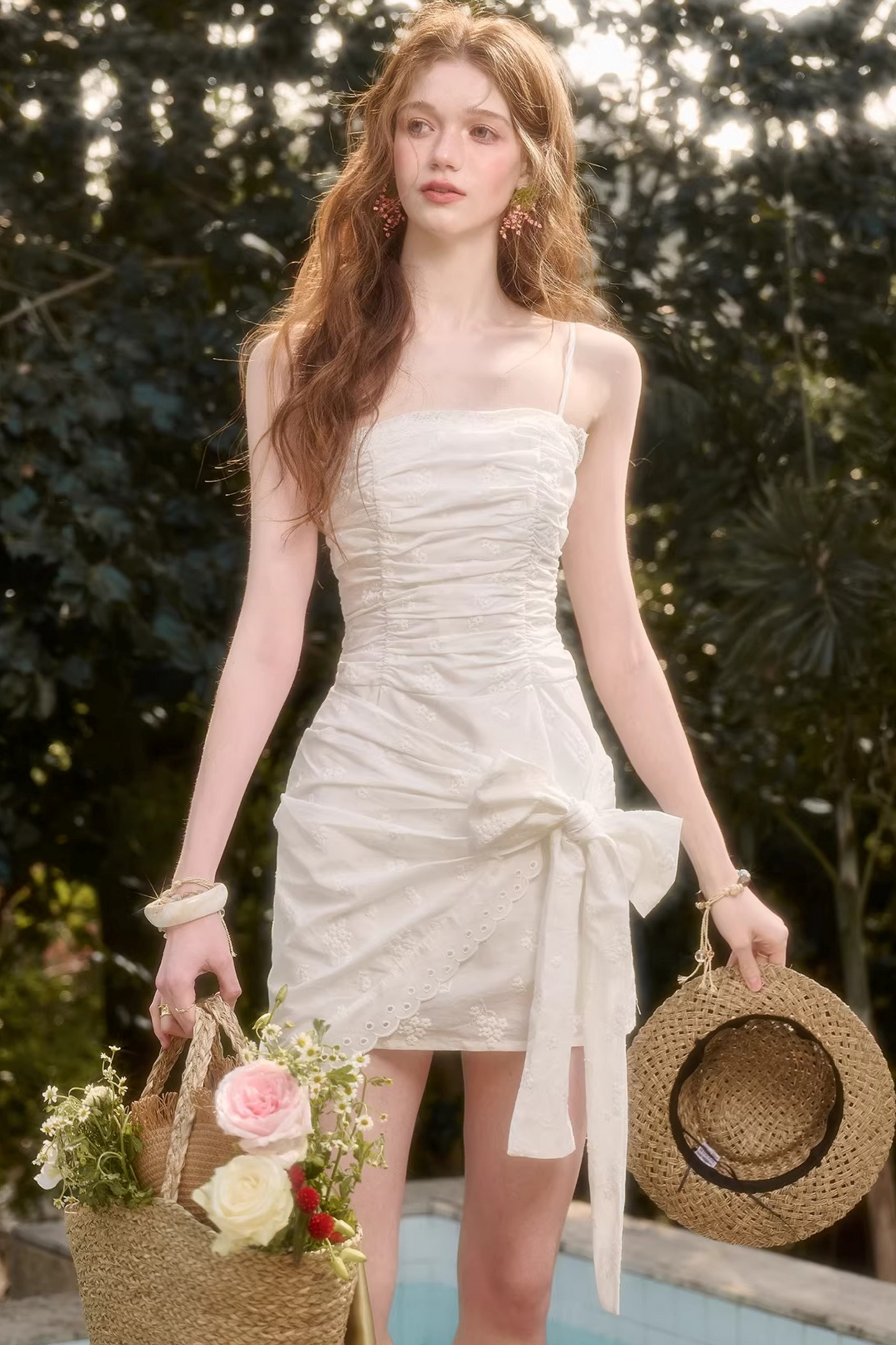 Minzwasser-Baumwollkleid