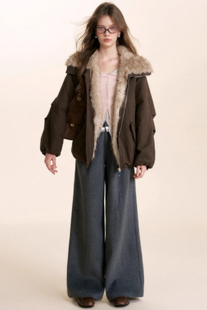 Romantic Lace Woolen Pants