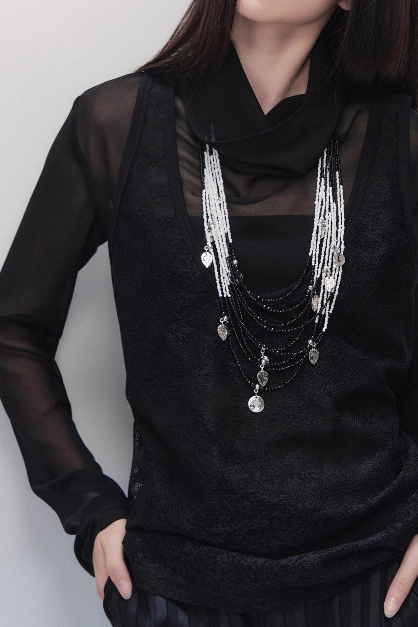 Sparse Shadow Lace Top