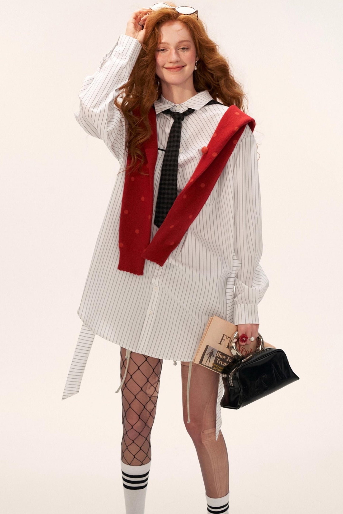 Long Striped Long Sleeve Shirt