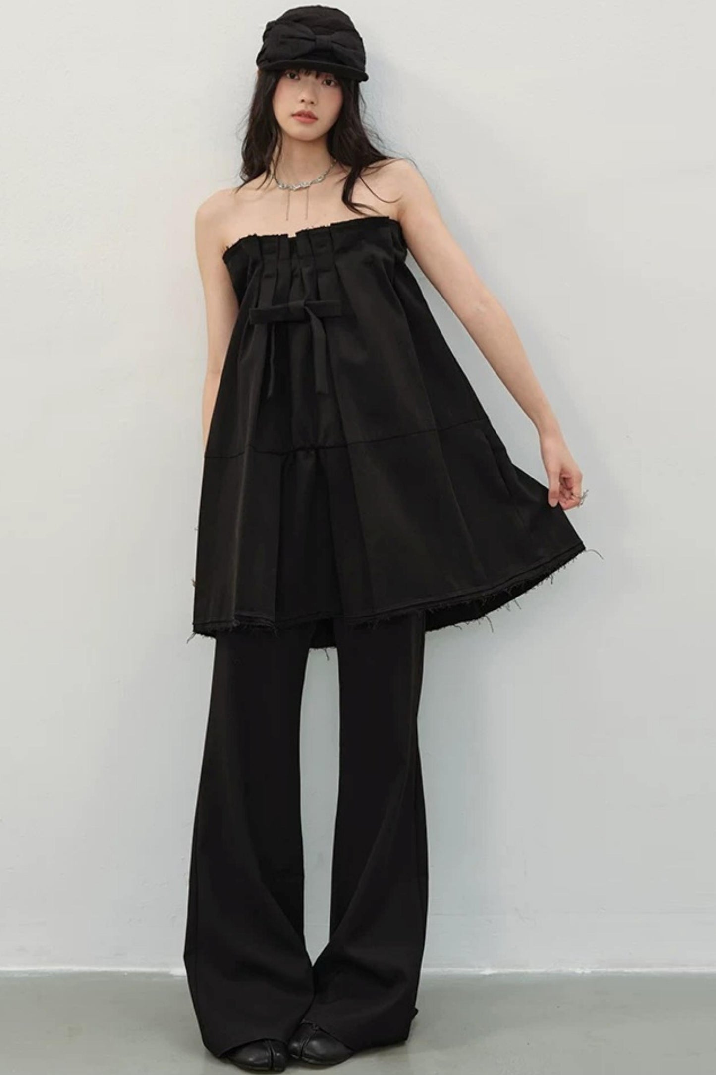 Midnight Love Bow Dress