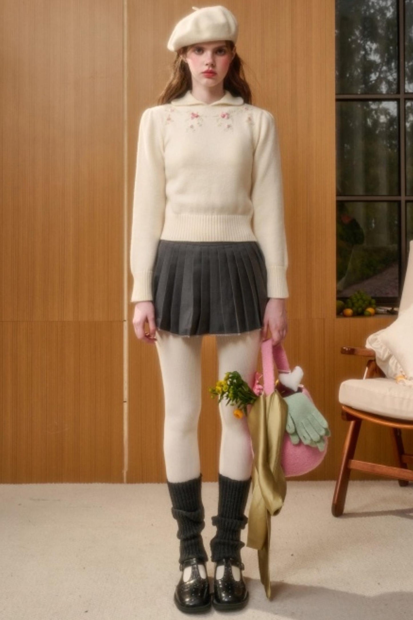 Wool Handmade Embroidered Sweater