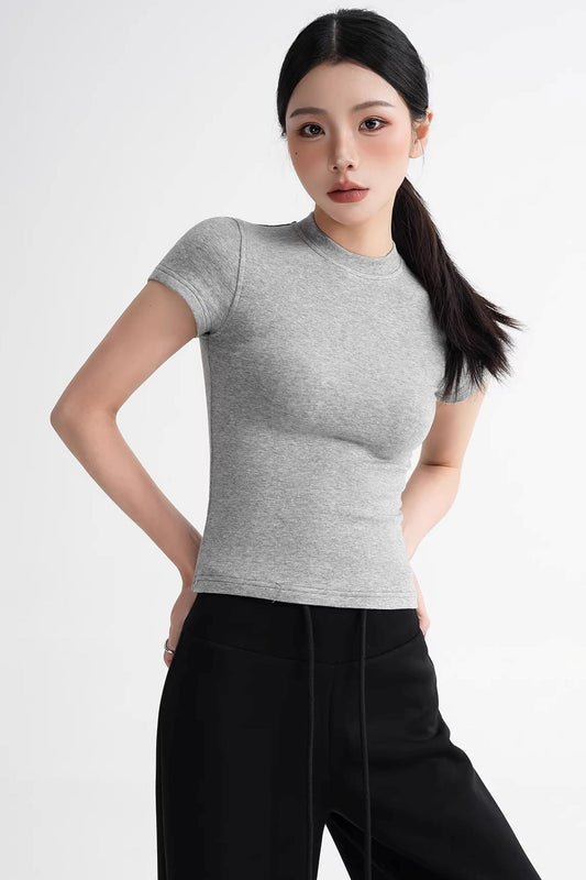 Wool Right-Shoulder Slim Top