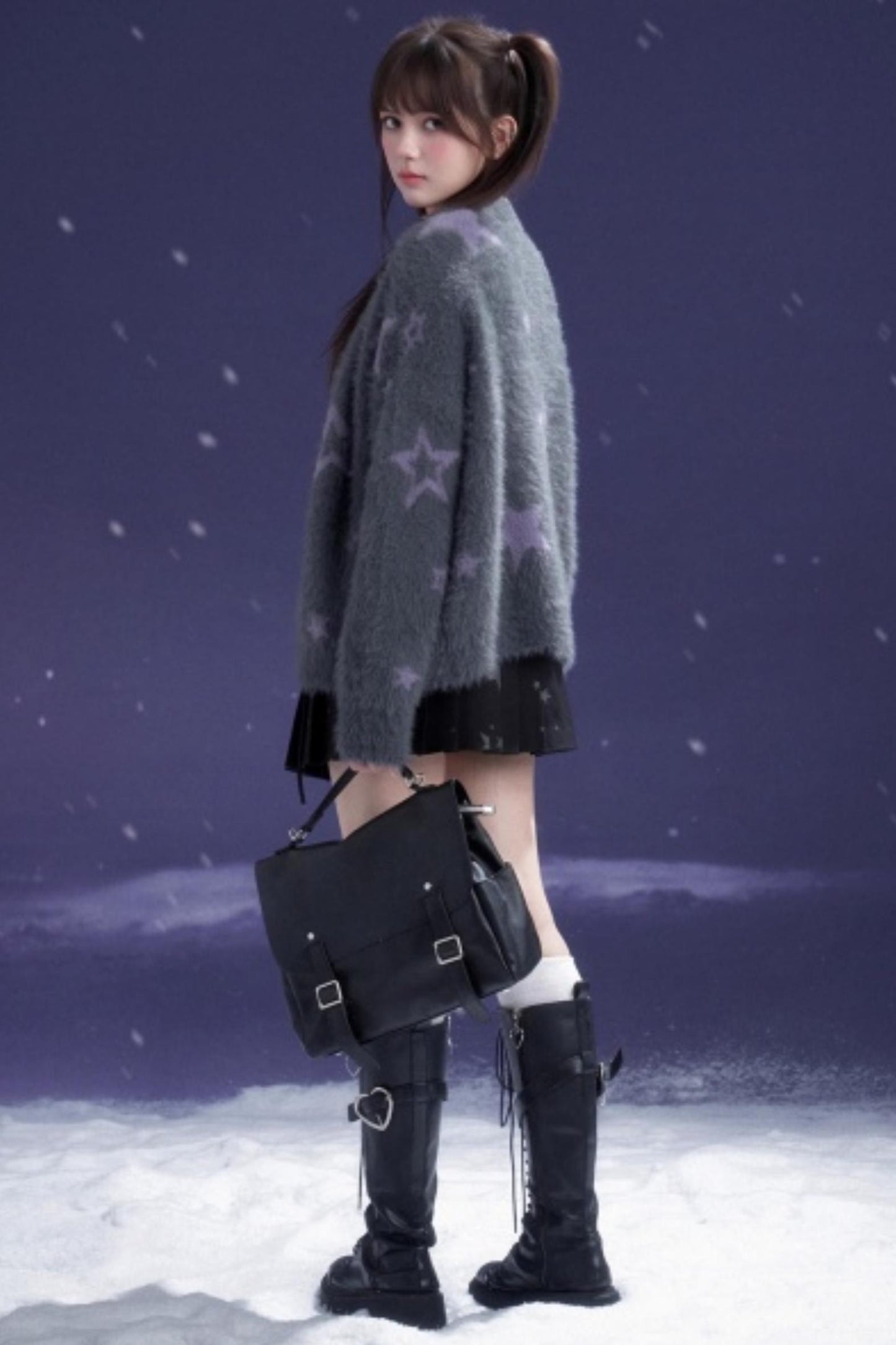 Dark Star Pleated Skirt