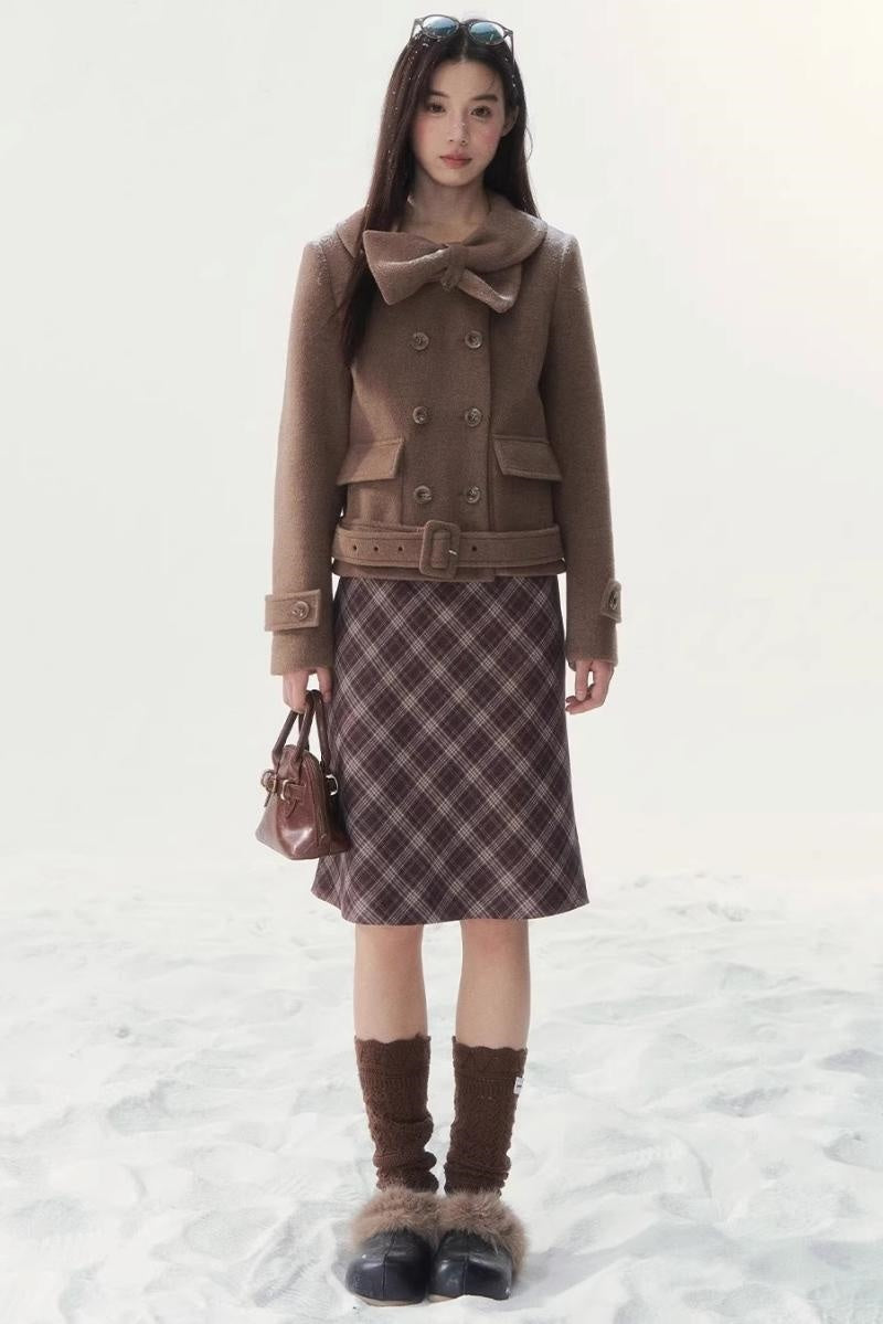 Vintage Double-Breasted Winter Coat