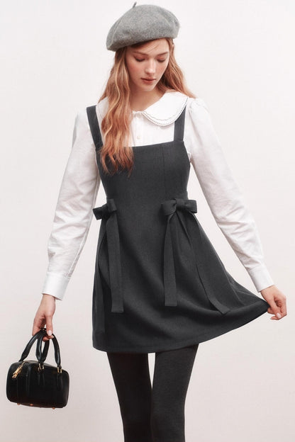 Bow Webbing Design Slip Dress