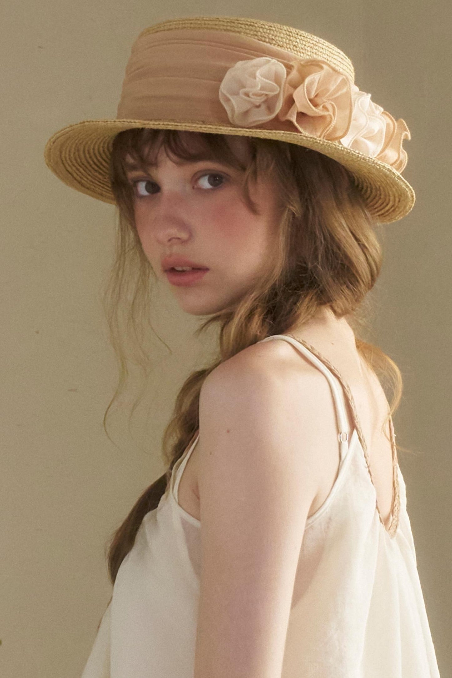 Vintage Flower Woven Raffia Sun Hat