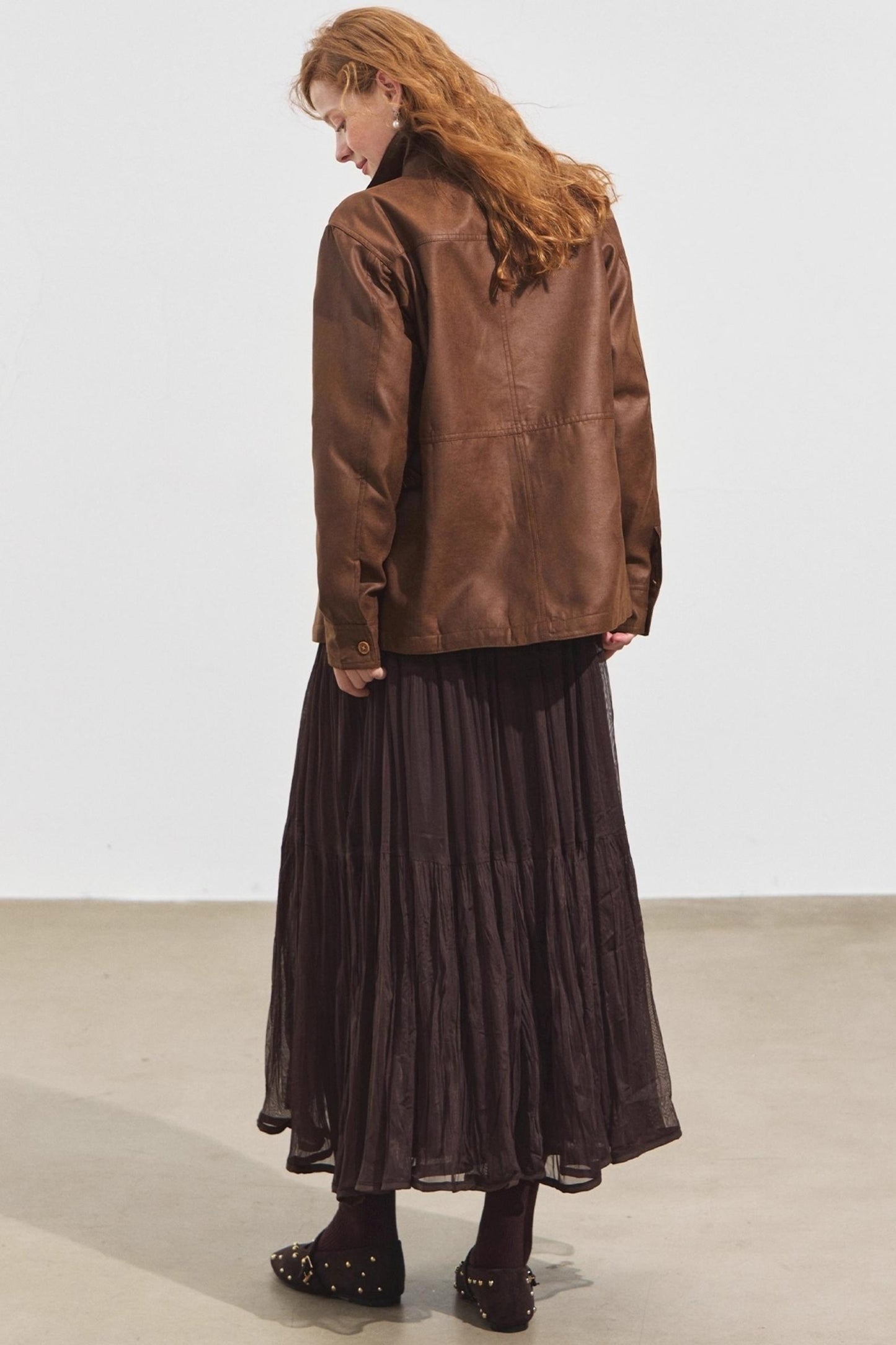 Multi-Pocket Casual Suede Jacket