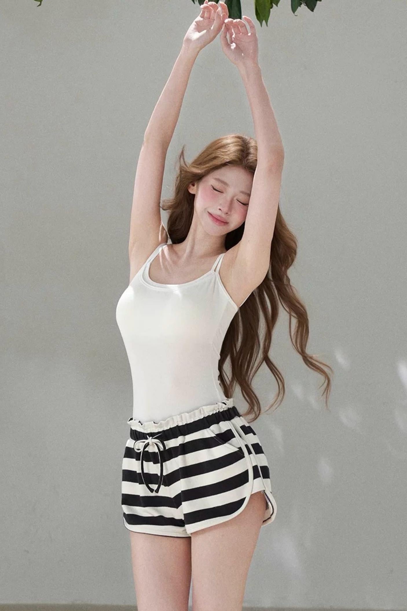 Contrasting Mesh Camisole Top
