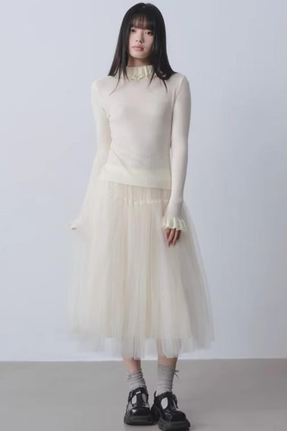 Yogurt Mousse Wool Sweater