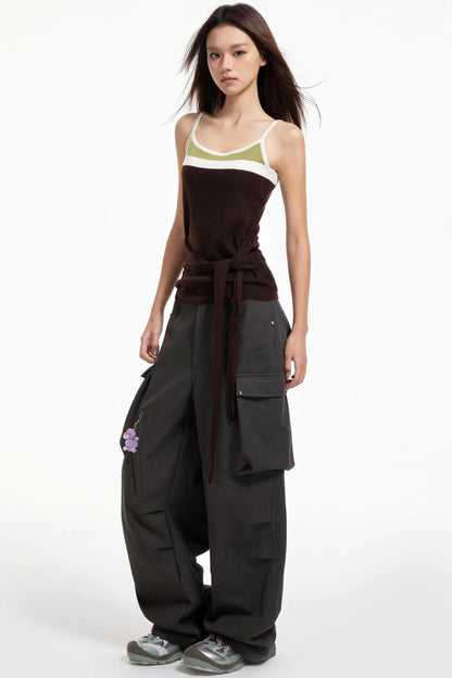 Cargo Wide-Leg Pants