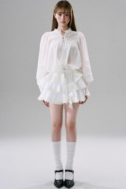 Symphony Acetate Flower Top